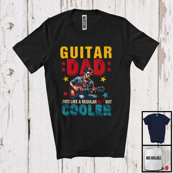 MacnyStore - Vintage Guitar Dad Definition Regular Dad But Cooler, Happy Father's Day Guitarist, Family T-Shirt