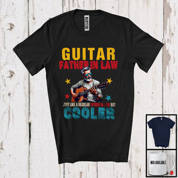 MacnyStore - Vintage Guitar Father in law Definition But Cooler, Happy Father's Day Guitarist, Family Group T-Shirt