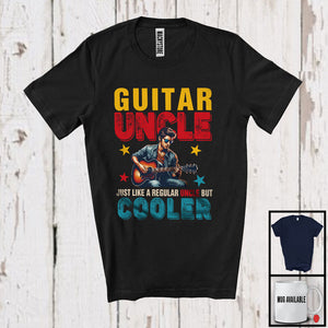 MacnyStore - Vintage Guitar Uncle Definition Regular Uncle But Cooler, Happy Father's Day Guitarist, Family T-Shirt