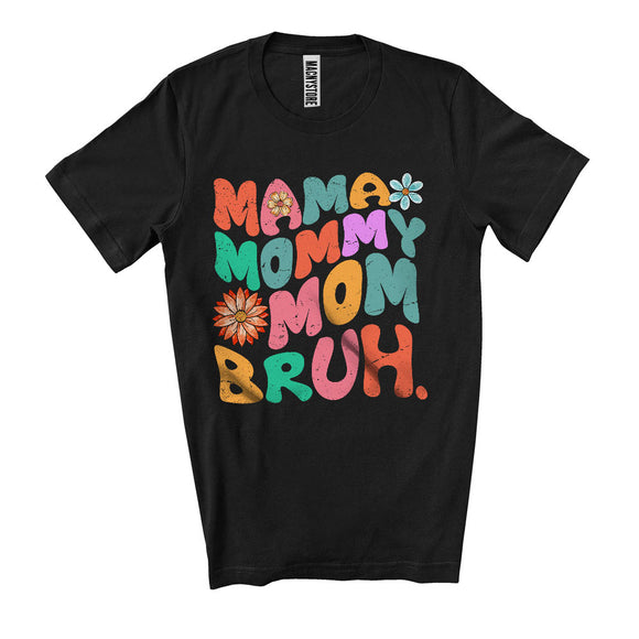 MacnyStore - Vintage Mama Mommy Mom, Adorable Mother's Day Flowers Lover, Matching Family T-Shirt