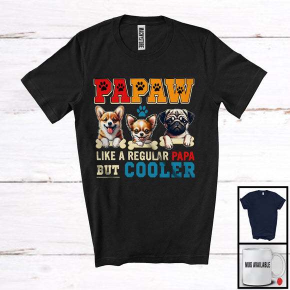 MacnyStore - Vintage Papaw Definition Papa But Cooler, Adorable Father's Day Puppy Owner Lover, Family T-Shirt