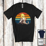 MacnyStore - Vintage Retro Cockatiel Hugging Axolotl, Lovely Axolotl Owner Animal Lover, Zoo Keeper Group T-Shirt