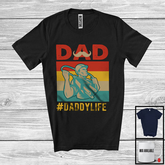 MacnyStore - Vintage Retro Dad Daddy Life, Amazing Father's Day Electrician Group, Matching Family Team T-Shirt