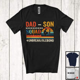 MacnyStore - Vintage Retro Dad-Son Squad, Lovely Father's Day Daddy Son, Matching Family Group T-Shirt