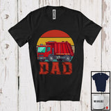 MacnyStore - Vintage Retro Dad, Joyful Father's Day Garbage Truck Driver Proud, Matching Family Group T-Shirt