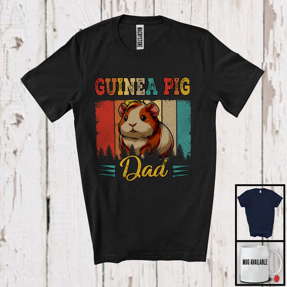 MacnyStore - Vintage Retro Guinea Pig Dad, Lovely Father's Day Animal, Matching Family Group T-Shirt