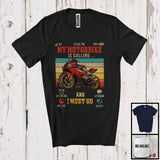 MacnyStore - Vintage Retro My Motorbike Is Calling I Must Go, Proud Motorbike Driver, Family Group T-Shirt