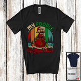 MacnyStore - Vintage Retro My Poodle Is My Christmas Cheer; Cheerful X-mas Santa Animal; Family T-Shirt