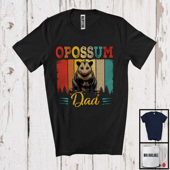 MacnyStore - Vintage Retro Opossum Dad, Lovely Father's Day Opossum Lover, Matching Family Group T-Shirt