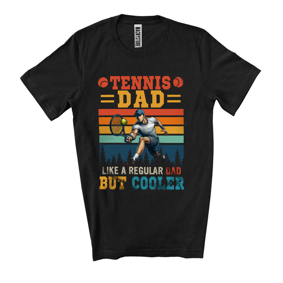 MacnyStore - Vintage Retro Tennis Dad Definition Cooler, Awesome Father's Day Sport Playing Player, Family Group T-Shirt