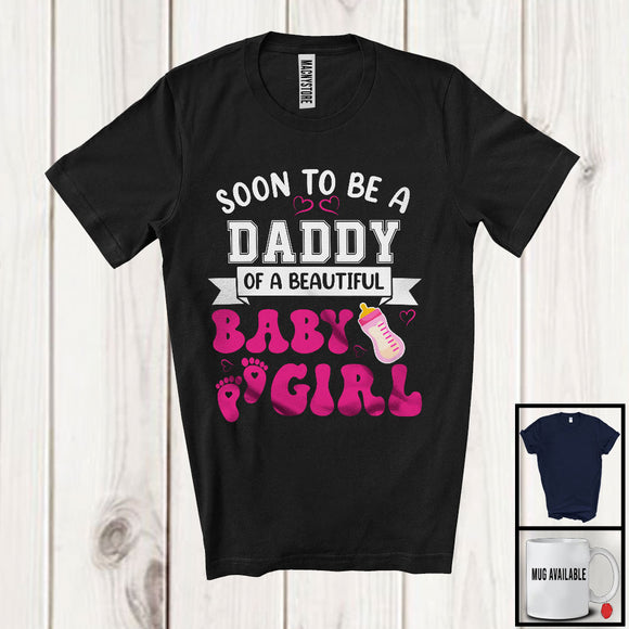 MacnyStore - Vintage Soon To Be A Daddy Of A Beautiful Girl, Lovely Father's Day Pregnancy Expecting, Family T-Shirt