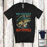 MacnyStore - Vintage We Hooked The Best Brother, Awesome Father's Day Fisher Fishing Lover, Family Group T-Shirt