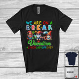 MacnyStore - We Are On A Break Vacation, Cheerful Summer Lunch Lady Group, Gnomes Gnomies On Beach T-Shirt