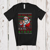 MacnyStore - What Fun It Is To Play; Joyful Christmas Santa Playing Flute Player; Sweater Sport Team T-Shirt