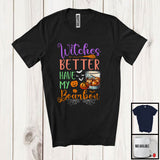 MacnyStore - Witches Better Have My Bourbon, Sarcastic Halloween Trick Or Treat Pumpkin, Drinking Drunker T-Shirt