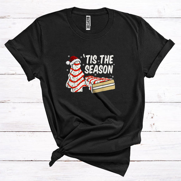 T-shirt C'est la saison drôle, super gâteaux d'arbre de Noël du Père Noël