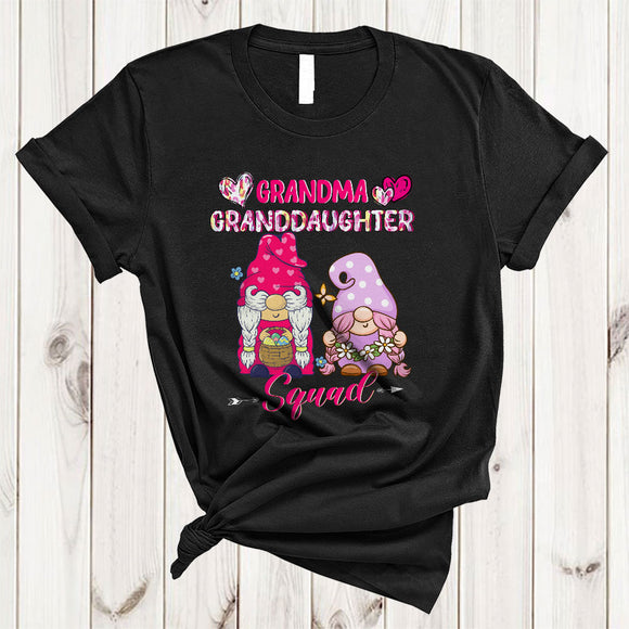 MacnyStore - Grandma Granddaughter Squad, Lovely Mother's Day Matching Family Group, Gnomes Gnomies T-Shirt