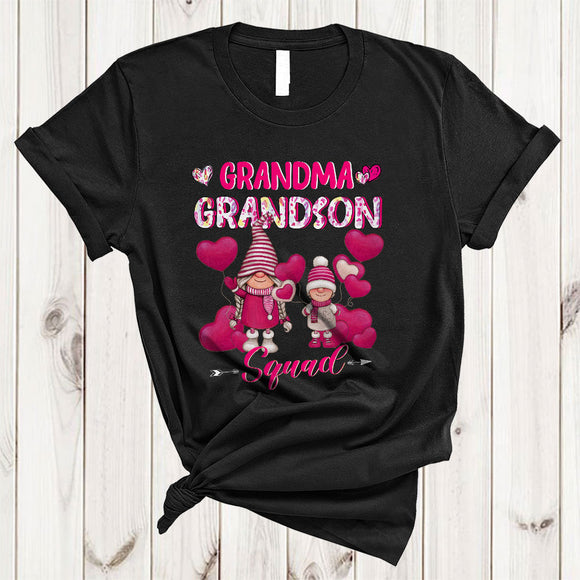 MacnyStore - Grandma Grandson Squad, Lovely Mother's Day Matching Family Group, Gnomes Gnomies T-Shirt
