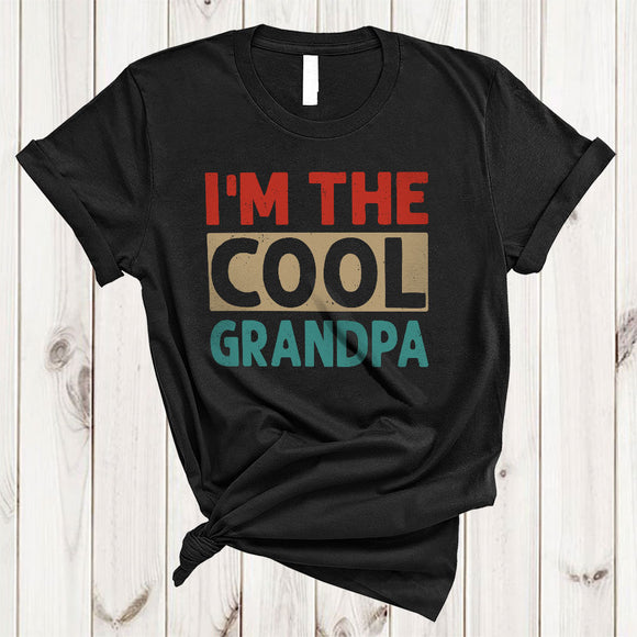 MacnyStore - I'm Cool Grandpa, Awesome Father's Day Vintage Lover, Matching Men Family Group T-Shirt