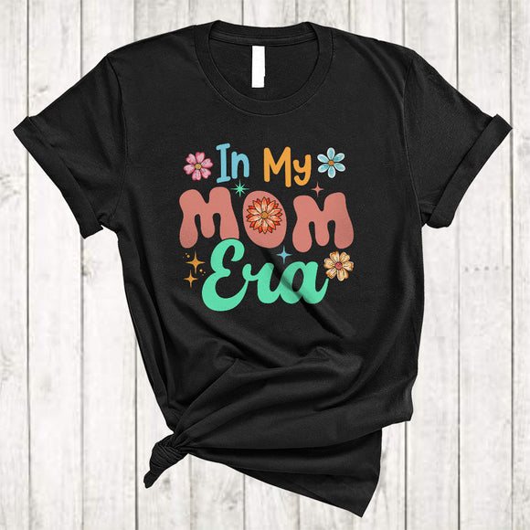 MacnyStore - In My Mom Era, Lovely Mother's Day Birthday Flowers Mom Lover, Matching Family Group T-Shirt