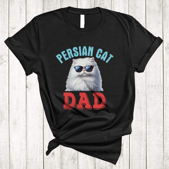 MacnyStore - Persian Cat Dad, Adorable Father's Day Persian Sunglasses Kitten, Matching Family Group T-Shirt