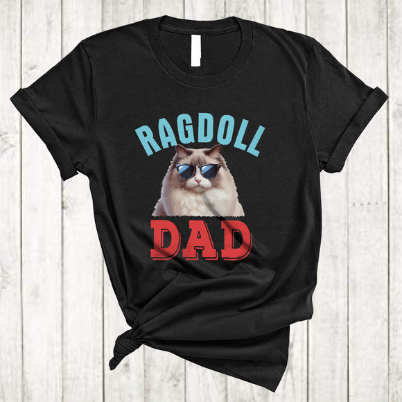MacnyStore - Ragdoll Dad, Adorable Father's Day Ragdoll Sunglasses, Matching Family Group T-Shirt