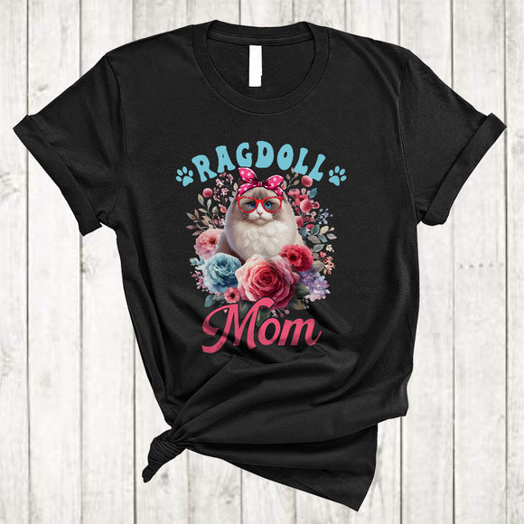 MacnyStore - Ragdoll Mom, Lovely Mother's Day Flowers Ragdoll, Matching Family Group T-Shirt
