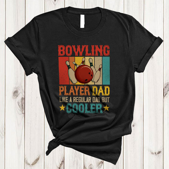 MacnyStore - Vintage Retro Bowling Player Dad Definition Cooler, Happy Father's Day Daddy, Family Group T-Shirt