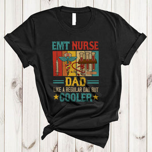 MacnyStore - Vintage Retro EMT Nurse Dad Definition Cooler, Happy Father's Day Daddy, Family Group T-Shirt