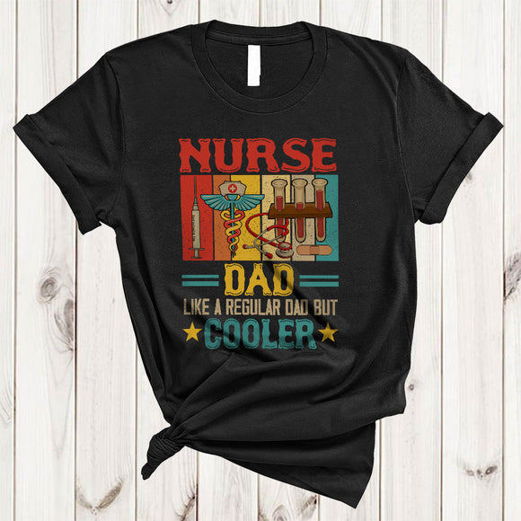 MacnyStore - Vintage Retro Nurse Dad Definition Cooler, Happy Father's Day Daddy, Family Group T-Shirt