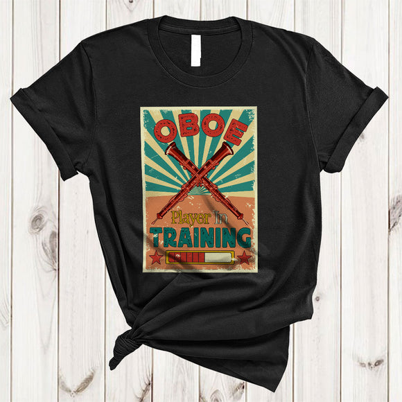 MacnyStore - Vintage Retro Oboe Player In Training, Amazing Future Musical Instruments Player Playing Group T-Shirt
