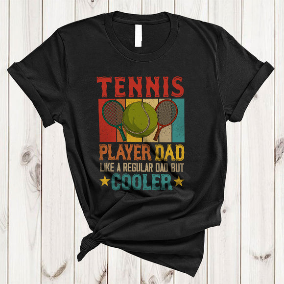 MacnyStore - Vintage Retro Tennis Player Dad Definition Cooler, Happy Father's Day Daddy, Family Group T-Shirt