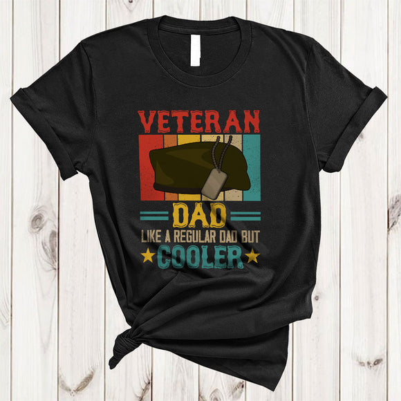 MacnyStore - Vintage Retro Veteran Dad Definition Cooler, Proud Father's Day Dad Family, Veteran Family T-Shirt