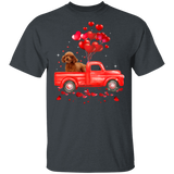Poodle Riding Truck Poodle Dog Pet Lover Matching Shirts For Couples Boys Girl Women Personalized Valentine Gifts T-Shirt - Macnystore