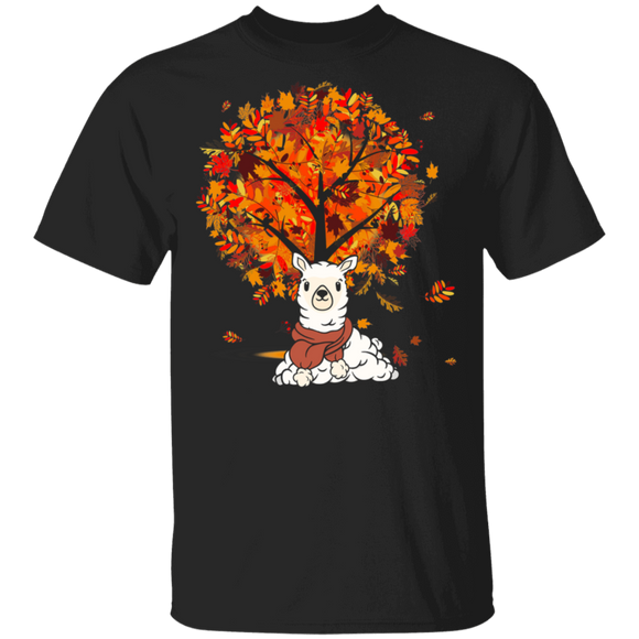 Maple Sheep Leaf Fall Hello Autumn Funny Sheep Lover Owner Gifts T-Shirt - Macnystore