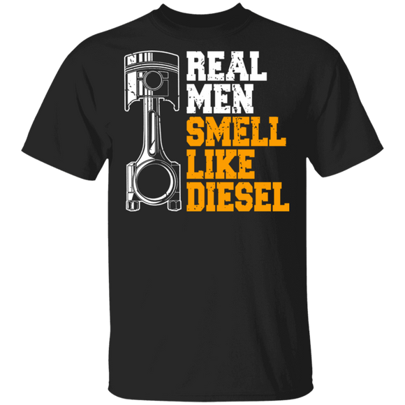 Real Man Smells Like DIesel Cool DIesel Machine Mechanician Gifts T-Shirt - Macnystore