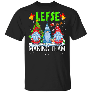 Christmas Gnomes Shirt Lefse Making Team Funny Christmas Gnomes Norwegian Lefse Lover Matching Family Group Gifts T-Shirt - Macnystore