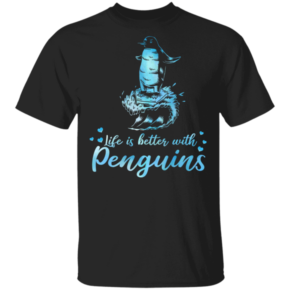 Cute Marine Life Is Better With Penguins Beach Sea Penguin Lover Gifts T-Shirt - Macnystore