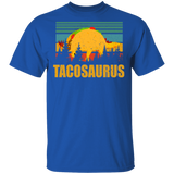 Vintage Retro Tacosaurus Funny T-Rex Dinosaur Tacos Shirt Matching Tacos Lover Fans Mexican Gifts T-Shirt - Macnystore