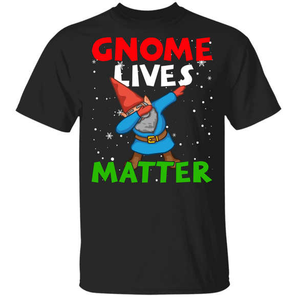 Christmas Gnome Shirt Gnome Lives Matter Funny Christmas Gnome Dabbing Lover Matching Family Group Pajama Gifts T-Shirt - Macnystore