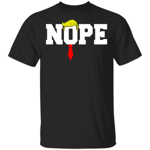Nope Red Tie Donald Trump Hair Cool President Trump Gifts T-Shirt - Macnystore