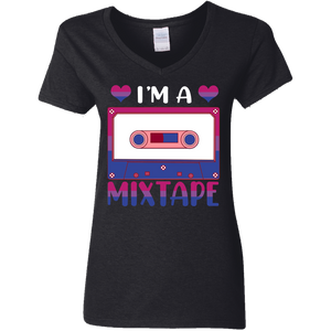 Mixtape fix G500VL Ladies' 5.3 oz. V-Neck T-Shirt - Macnystore