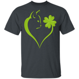 Dabbing Shamrock Cat Heart St Patrick's Day Irish Gifts T-Shirt - Macnystore