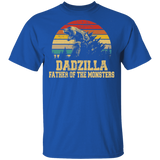 Vintage Retro Dadzilla Father Of Monster Cool Godzilla Father's Day T-Shirt - Macnystore