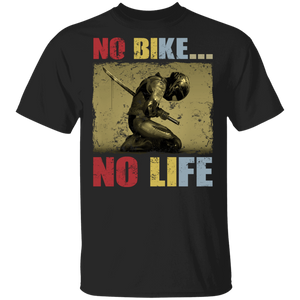 Vintage No Bike No Life Cool Biker Biking Motorcycle  Lover Gifts T-Shirt - Macnystore