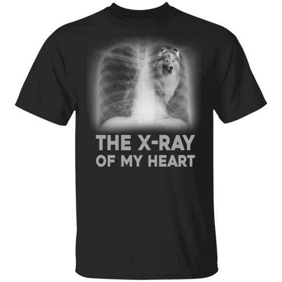 The X-Ray Of My Heart Cool Sheltie On Ribs Bones Matching Sheltie Dog Lover Owner Gifts T-Shirt - Macnystore