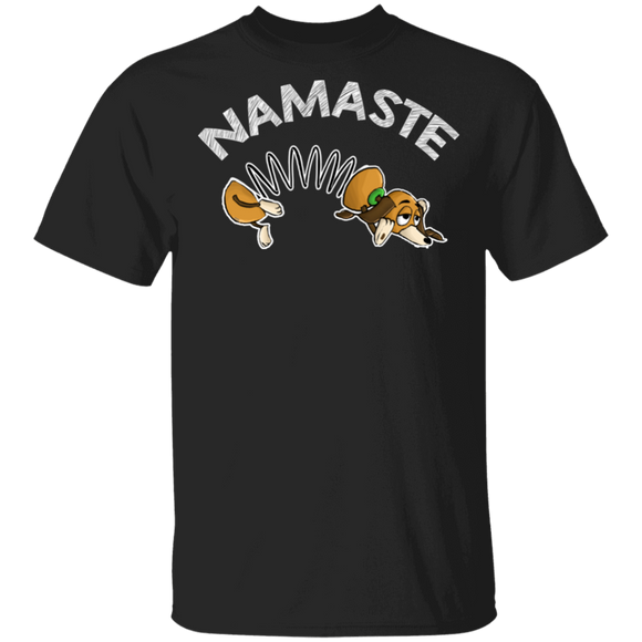Dog Movie Lover Shirt Namaste Funny Workout Slinky Dog Movie Lover Gifts T-Shirt - Macnystore