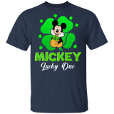 Cute Mickey Lucky One Clover St Patrick's Day Movies Lover T-Shirt - Macnystore