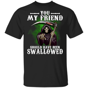 Halloween Shirt Should Have Been Swallowed The Dead Funny Halloween Death Gifts Halloween T-Shirt - Macnystore