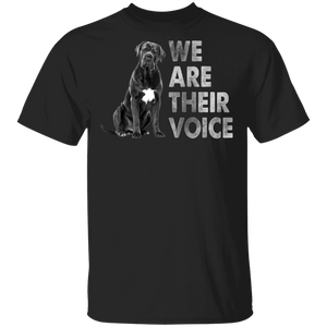 We Are Their Voice Cute Black Pit Bull Black Lives Matter Pride Black Juneteenth Gifts T-Shirt - Macnystore